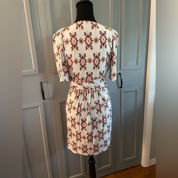 Free People white v-neck boho dress, size small - Picture 4 of 8